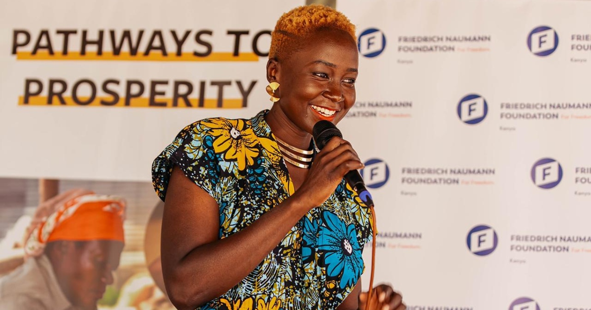 Grace Akinyi during International Day for Women in Mining.